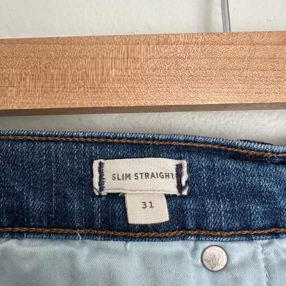 Madewell • Slim Straight Jeans: Distressed Button-Front Edition - Picture 9 of 10